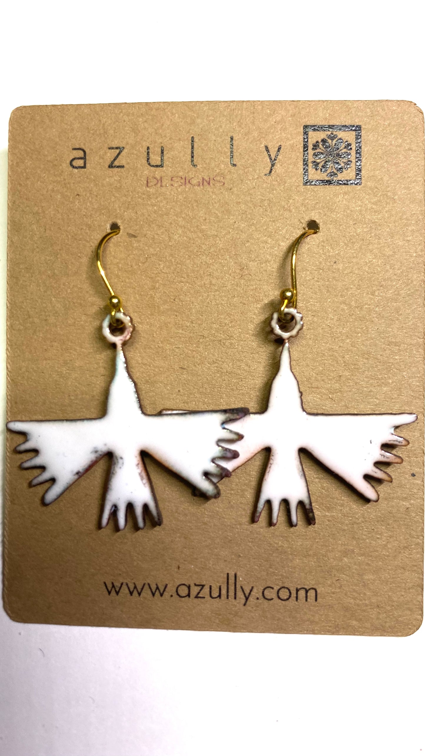 Enameled Mexican Birds Earrings