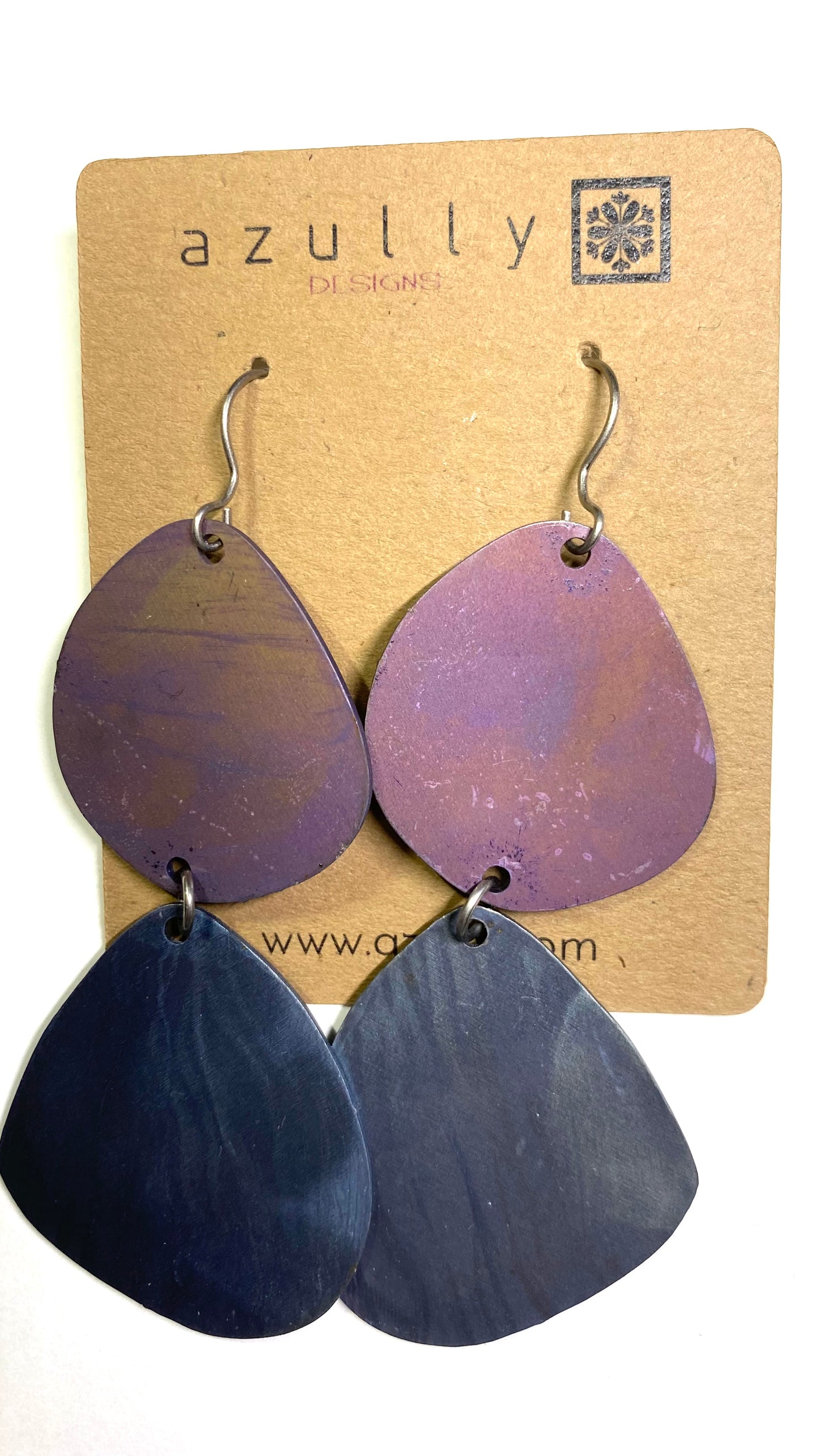 Petal Earrings  Titanium